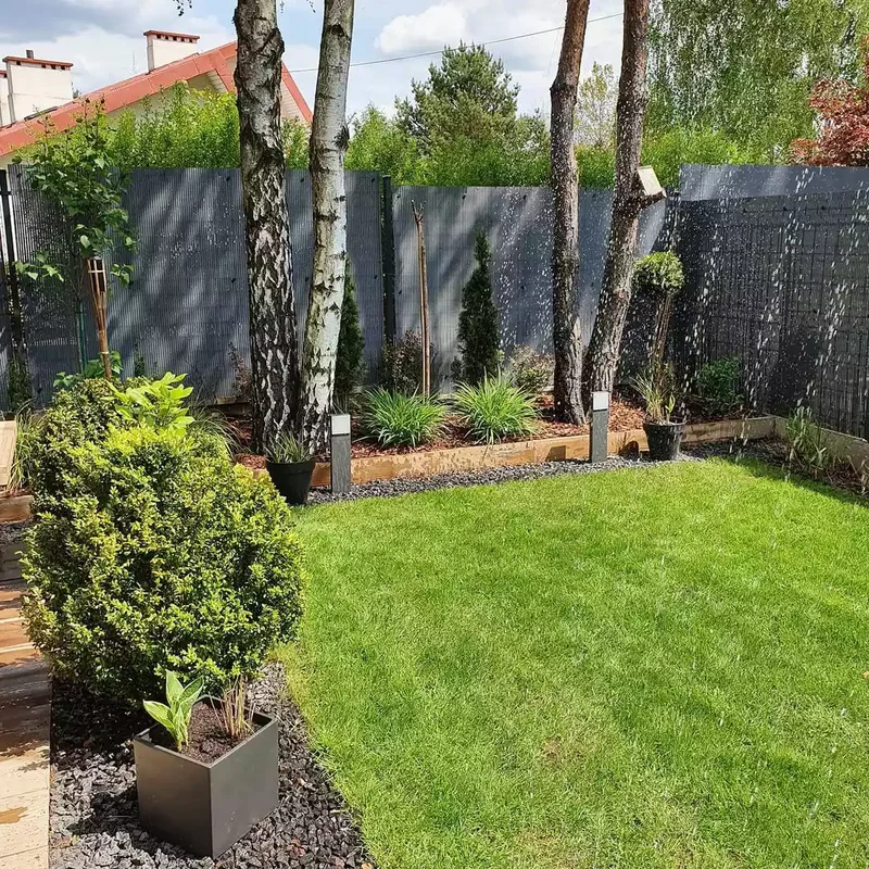 52 Beautiful Backyard Landscaping Ideas for Your Home 36 A Backyard With Simple Landscaping