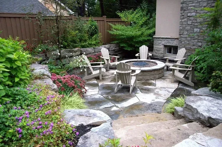 20 Budget-Friendly No-Grass Backyard Ideas You'll Love 10 A Firepit Area