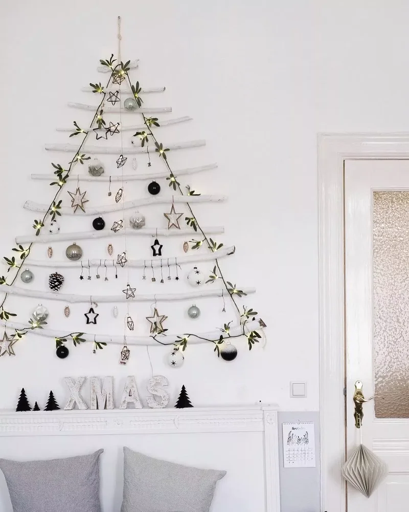 DIY Christmas Tree Ideas Worth Displaying for Your Guests 17 A Hanging White Tree