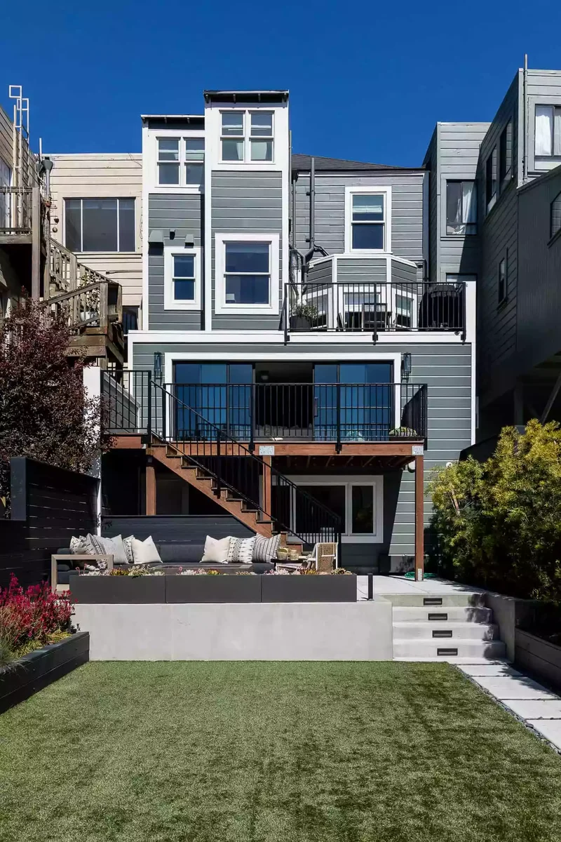 45 Beautiful Backyard Walkway Ideas to Transform Your Yard 17 A Multilevel Backyard