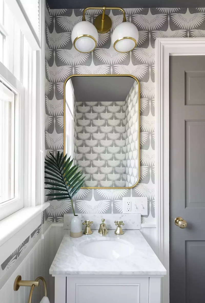 30 Neutral Bathroom Designs That Feel Timeless & Serene 23 Abstract Neutral Bathroom