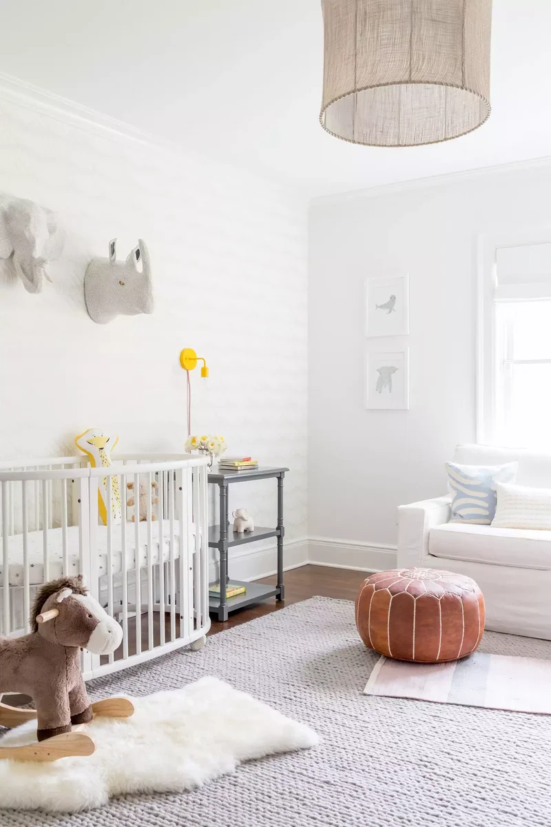 43 Nursery Design Ideas for a Charming Baby Room Space 26 Accent With Bright Yellow