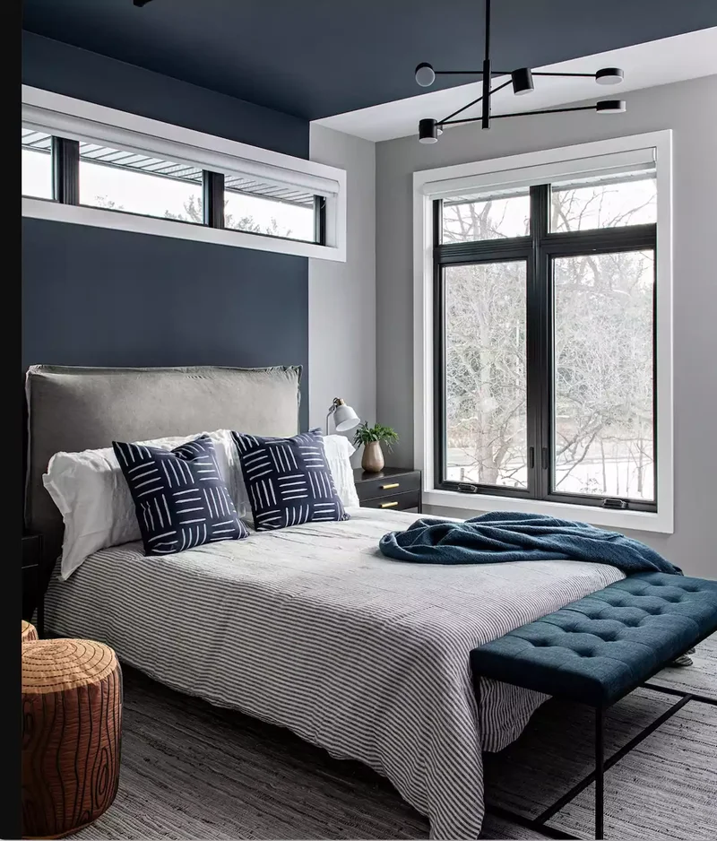 Accent With Navy Blue