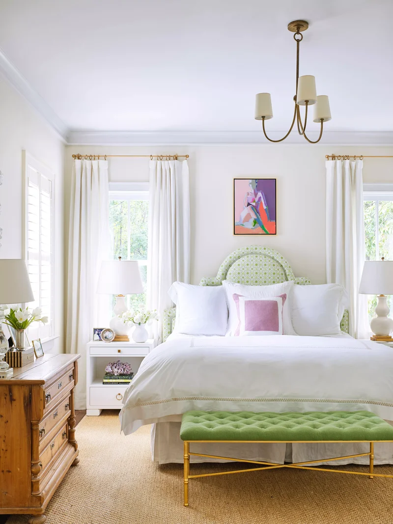 26 Green Bedroom Designs to Create Your Perfect Cozy Space 8 Accent with Green Apple