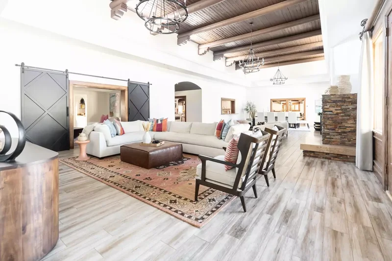45 Modern Rustic Living Room Designs You'll Love to Recreate 8 Add Barn Doors