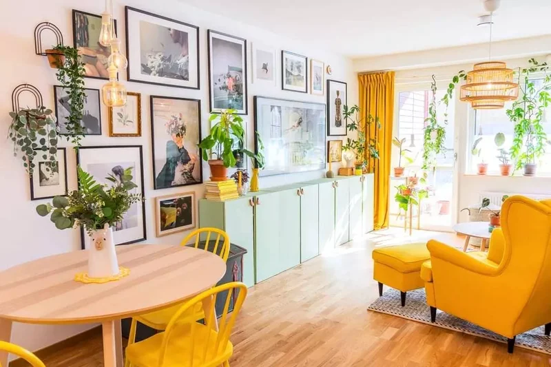 20 Yellow Living Room Ideas That Brighten Any Home 14 Add Bright Pops of Yellow