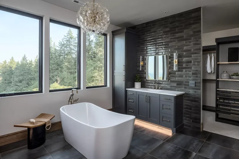 34 Stylish Bathroom Vanity Ideas for Function and Beauty 10 Add Custom Lighting