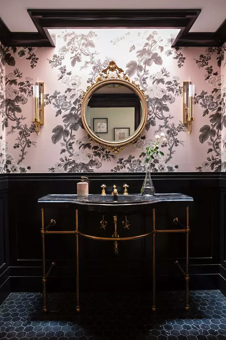 22 Stunning Bathroom Ceiling Designs That Wow Your Guests 18 Add Dark-Toned Trim