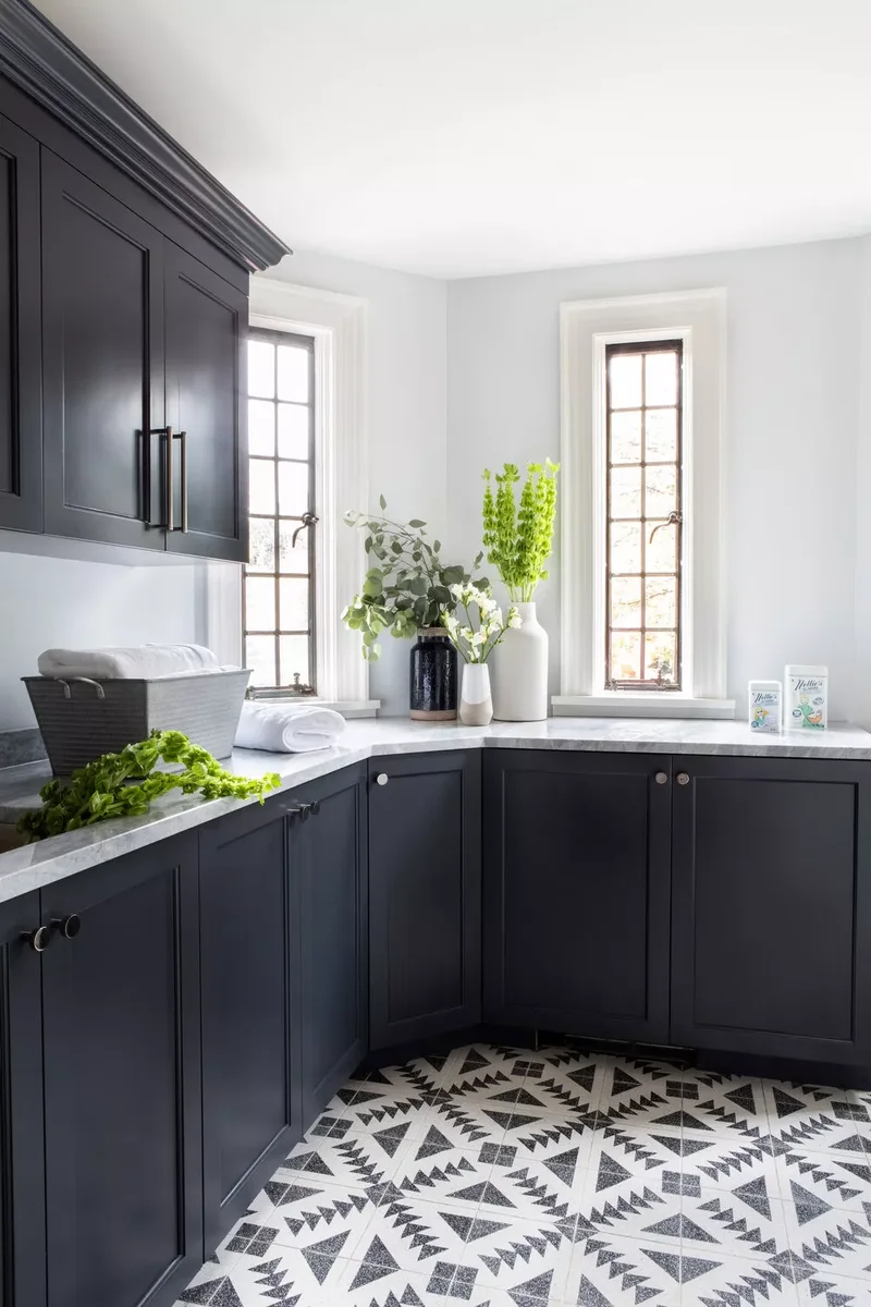 33 Modern Laundry Room Designs That Never Go Out of Style 22 Add Decorative Molding