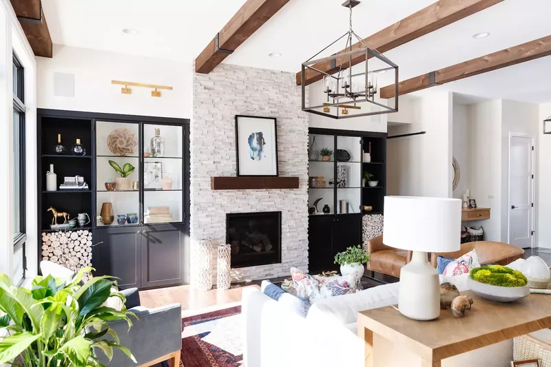 45 Modern Rustic Living Room Designs You'll Love to Recreate 41 Add Decorative Wood Beams