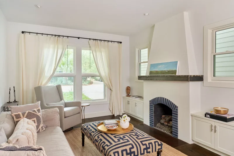 50 Formal Living Room Ideas That Feel Fresh and Inviting 13 Add Geometric Accents