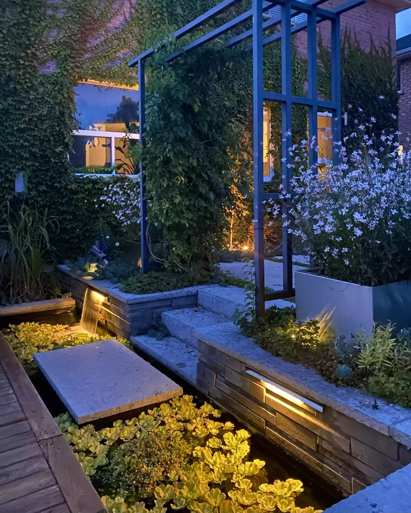 20 Beautiful Zen Garden Ideas for Peaceful Relaxation 1 Add Lights With Intention