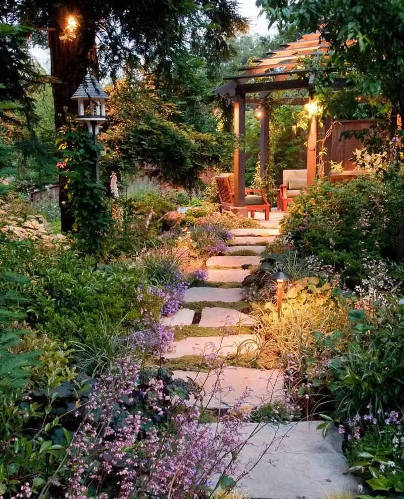 26 Secret Garden Ideas to Bring Your Favorite Books to Life 8 Add Mood Lighting