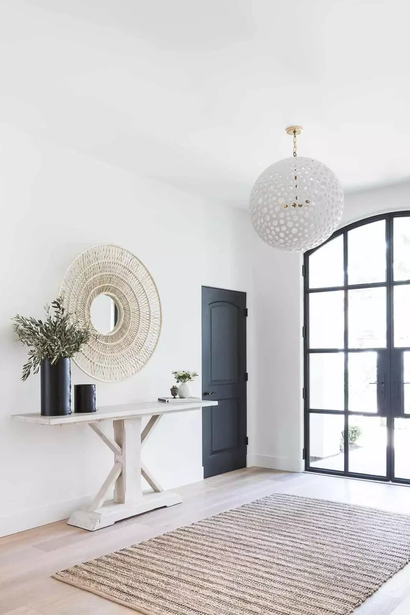 25 Stunning Entryway Rug Ideas for a Memorable First Look 6 Add Neutral Texture