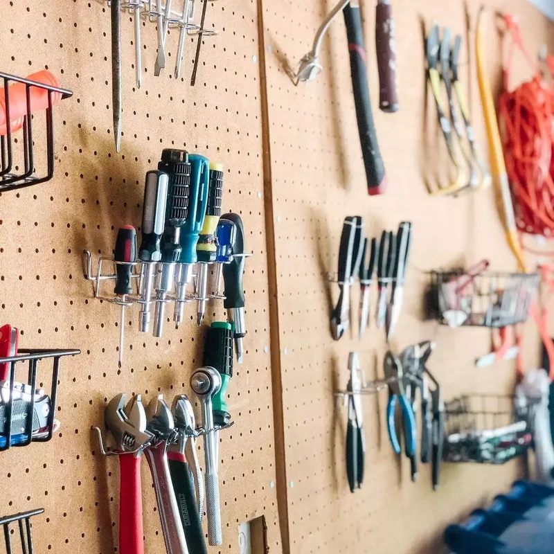 Add Organizers to Your Pegboard