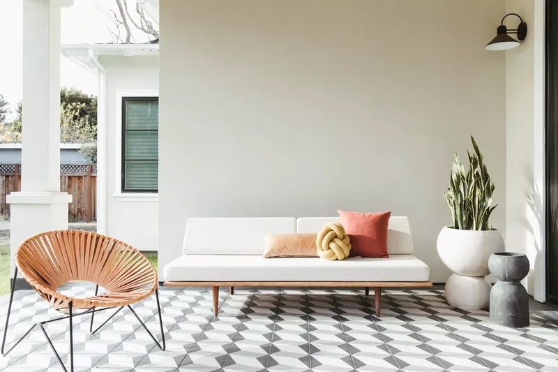 65 Outdoor Patio Decor Ideas to Elevate Your Backyard 3 Add Pattern and Geometry