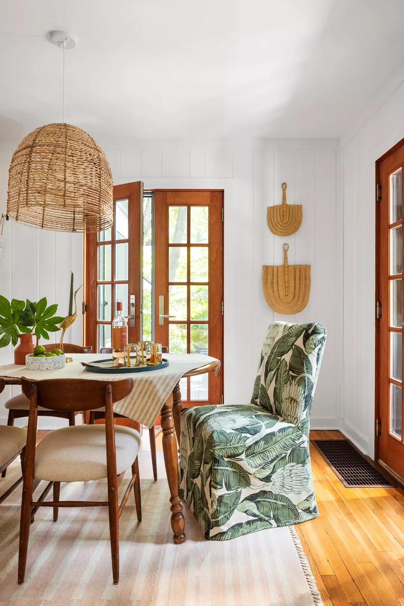 49 Dining Room Design Ideas to Transform Your Space 27 Add Patterned Chair Covers