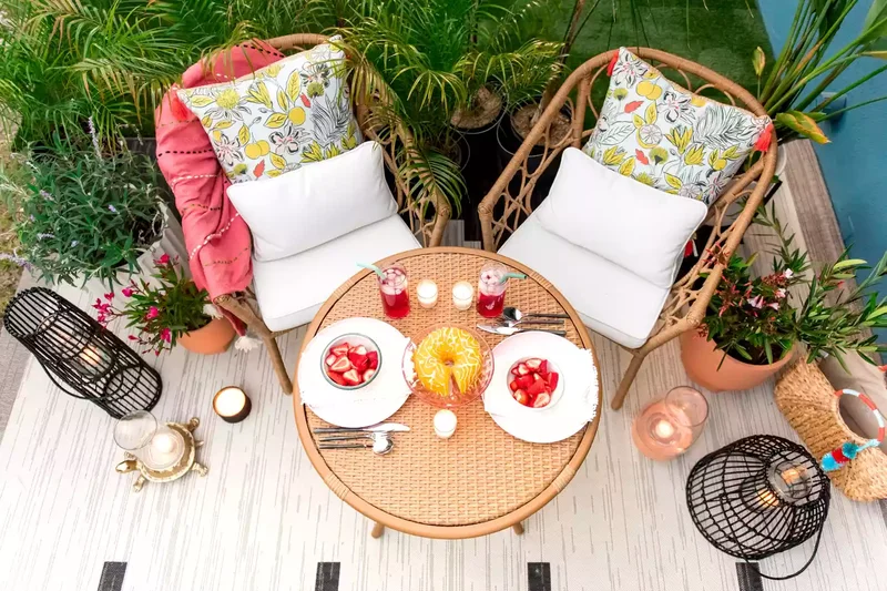 25 Outdoor Seating Ideas That Are Perfect for Warm Days 23 Add Pops of Color to Your Outdoor Space