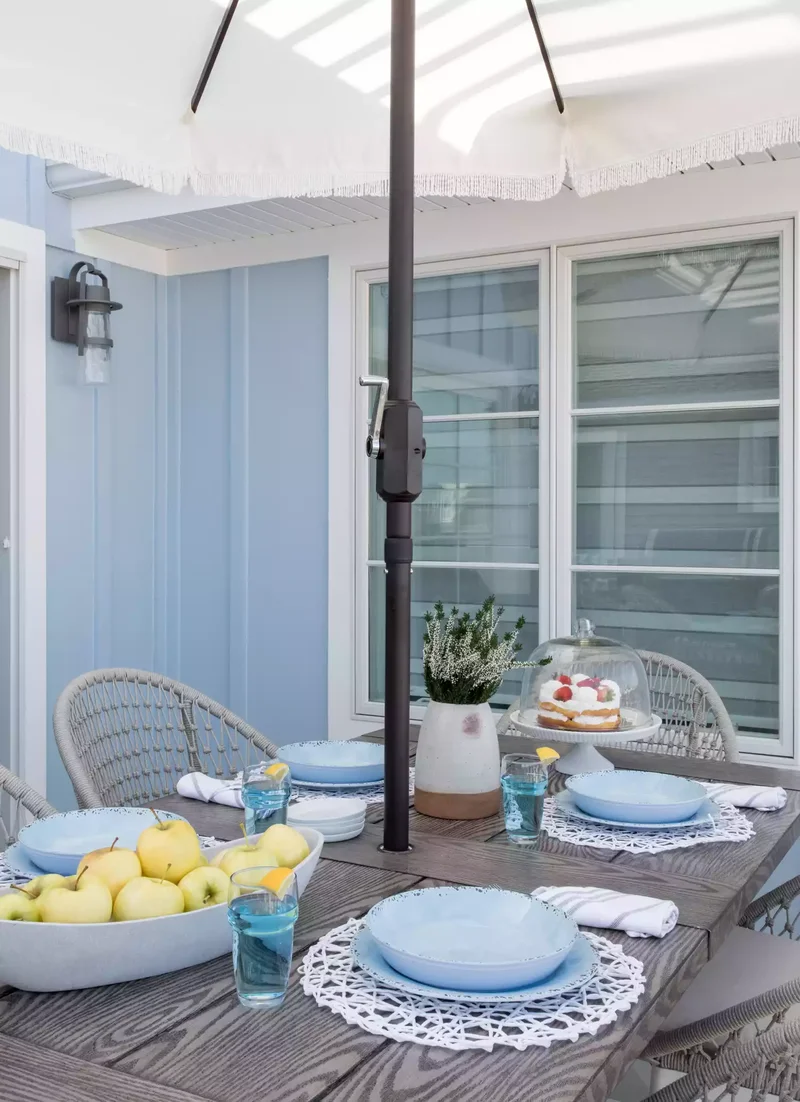 Add Some Baby Blue Paint to the Deck