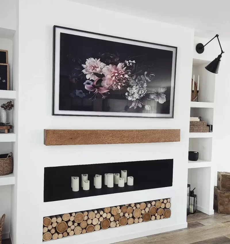 24 Creative Ways to Display Candles in Your Fireplace 15 Add Some Texture