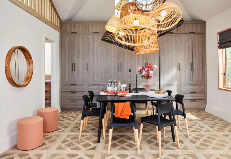 49 Dining Room Design Ideas to Transform Your Space 4 Add Texture With Lighting