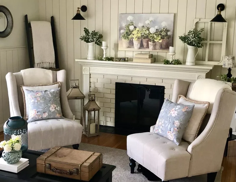 40 Cozy and Inviting Country Living Room Design Ideas 12 Add Vertical Shiplap