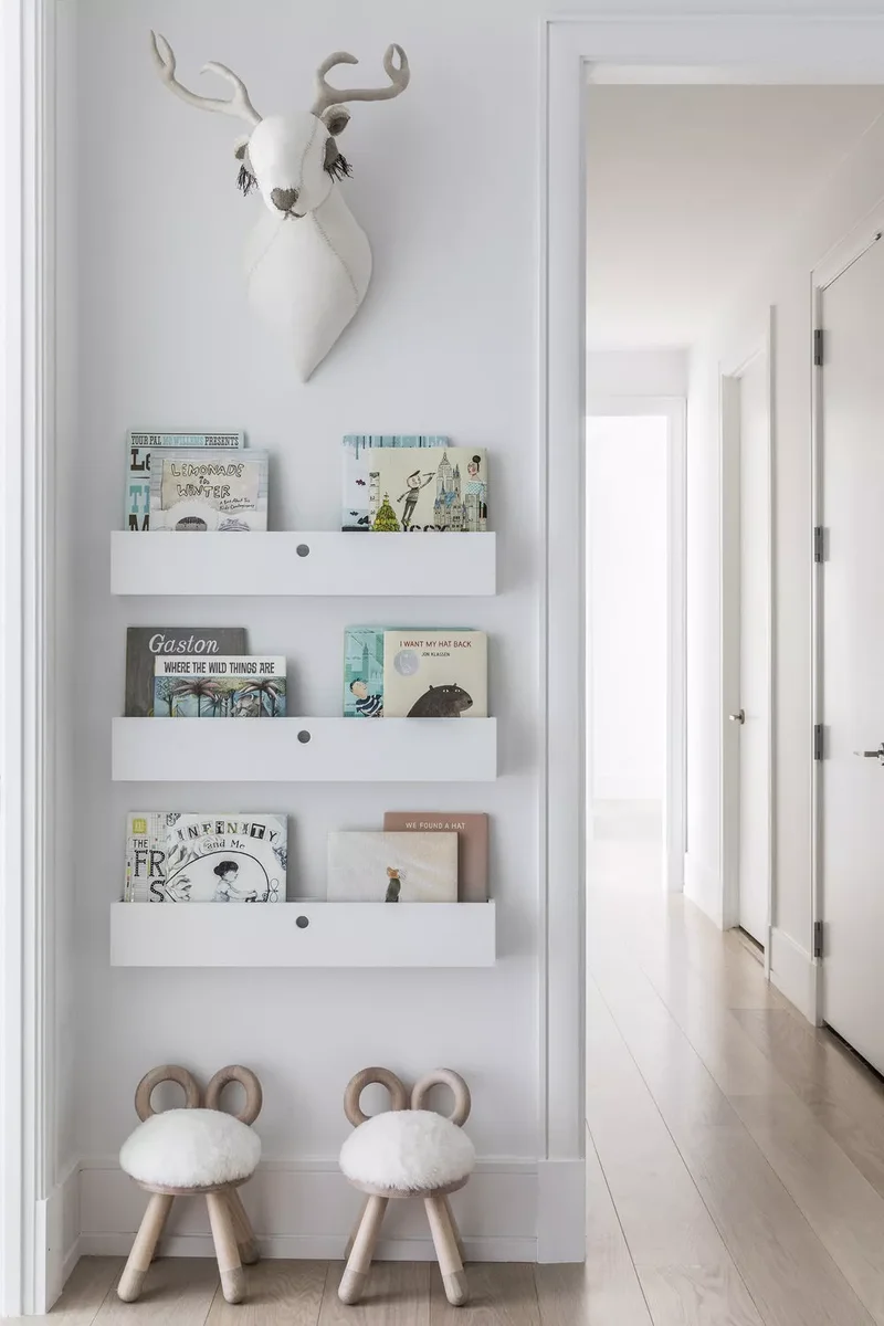 43 Nursery Design Ideas for a Charming Baby Room Space 31 Add Wall-Mounted Storage