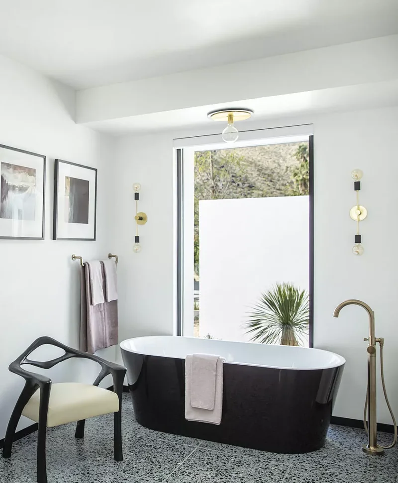 50 Moody Dark Bathroom Ideas for a Dramatic Transformation 29 Add a Dark Standalone Tub