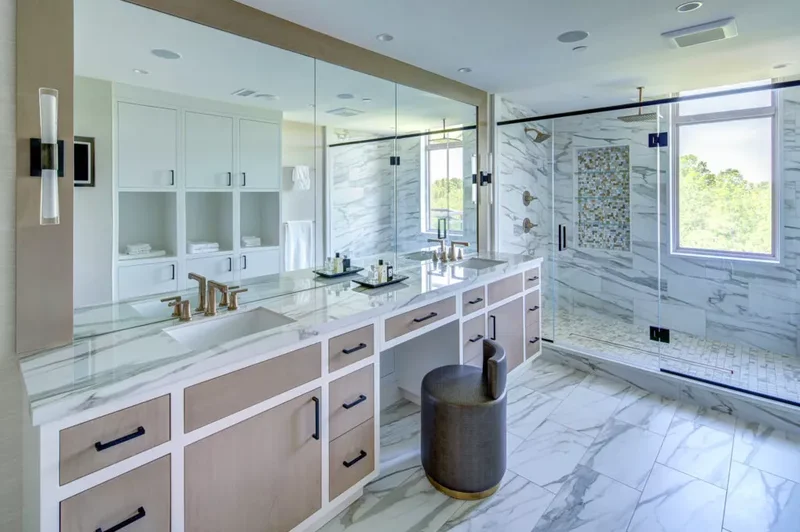 20 Makeup Vanity Ideas to Make Your Morning Routine Luxe 6 Add a Modern Touch