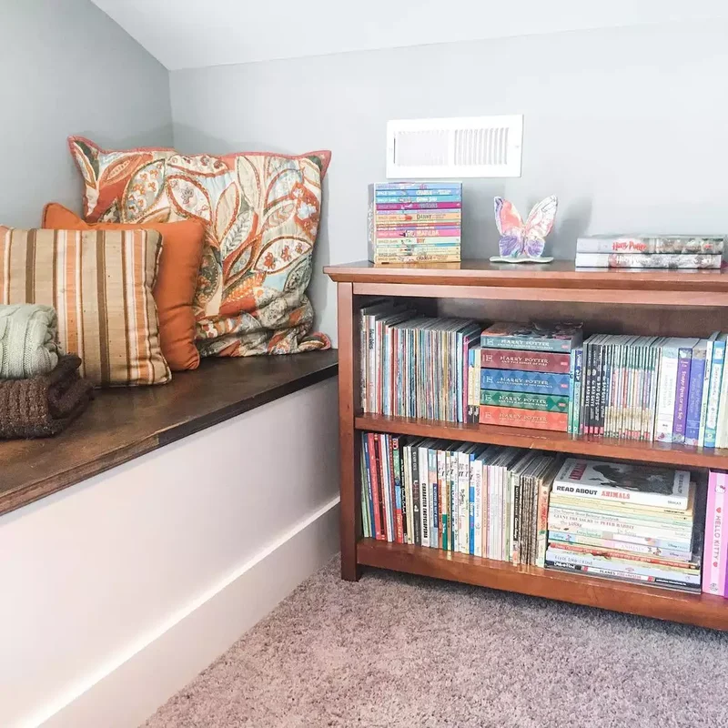 20 Attic Closet Solutions for Your Slanted Ceiling Space 16 Add a Nook