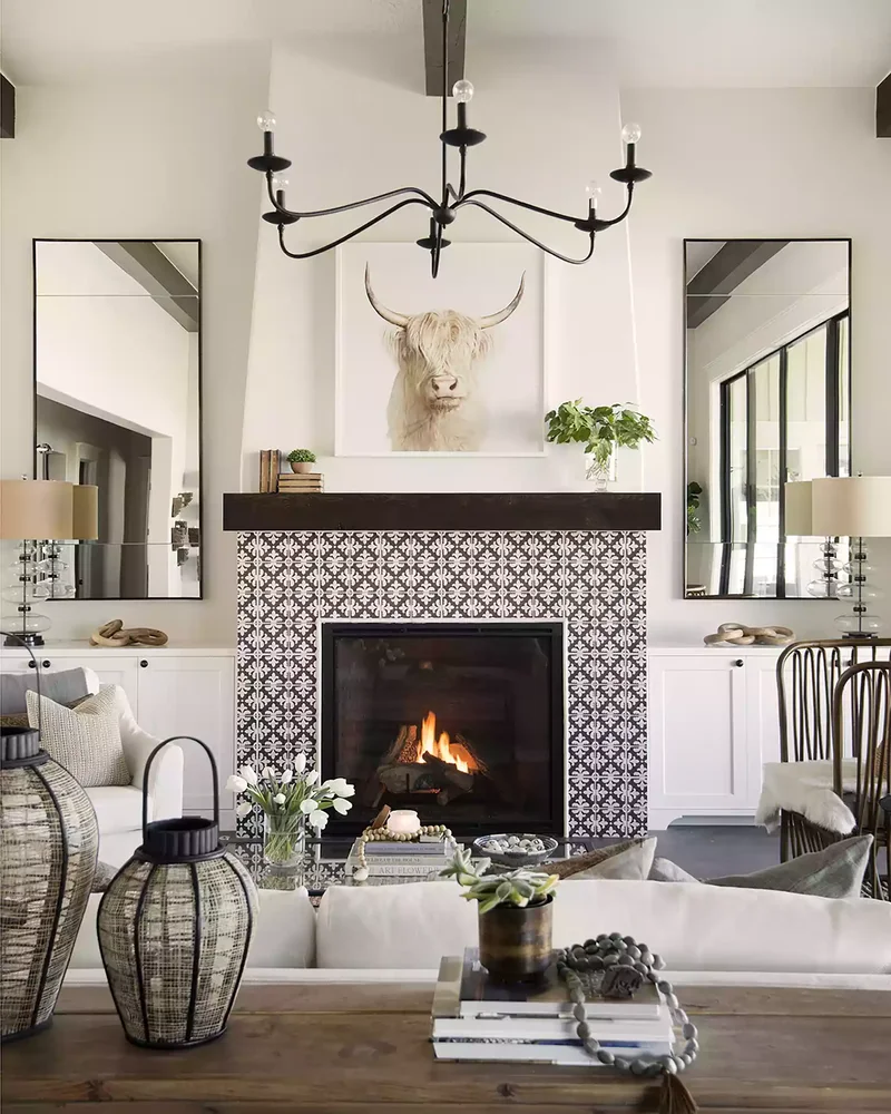 57 Fireplace Styling Ideas to Transform Your Living Space 9 Add a Tile Feature