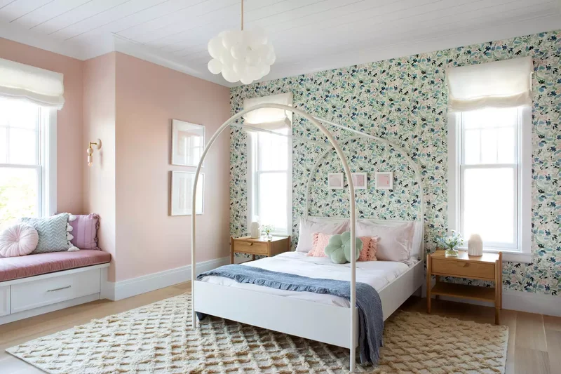 52 Creative and Stylish Teen Bedroom Design Inspirations 10 Add a Wallpaper Accent