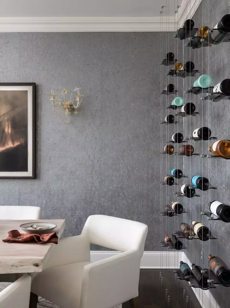 21 Accent Wall Ideas for Dining Rooms That Wow Your Guests 14 Add a Wine Wall