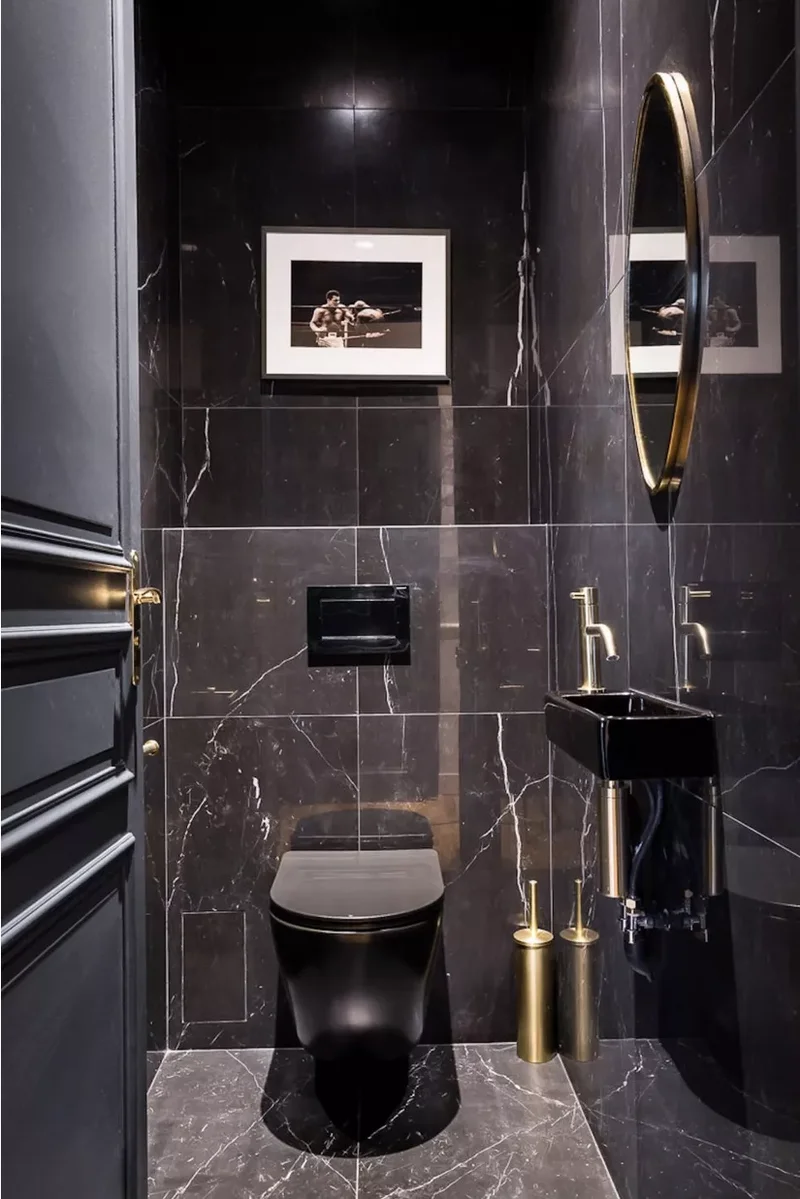 41 Bathroom Paint Color Ideas to Transform Your Space 12 All Black