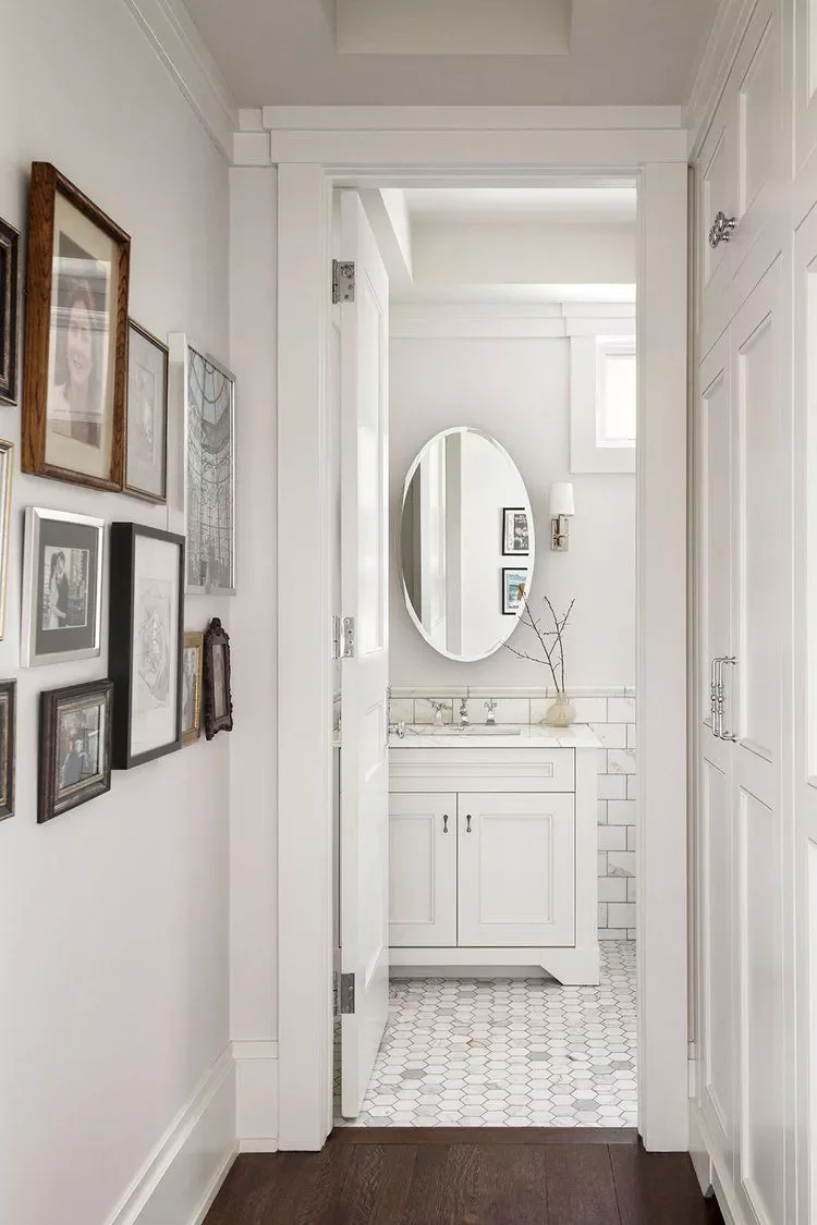 32 Half Bath Design Ideas to Inspire Bold Experimentation 25 All-White Half Bathroom