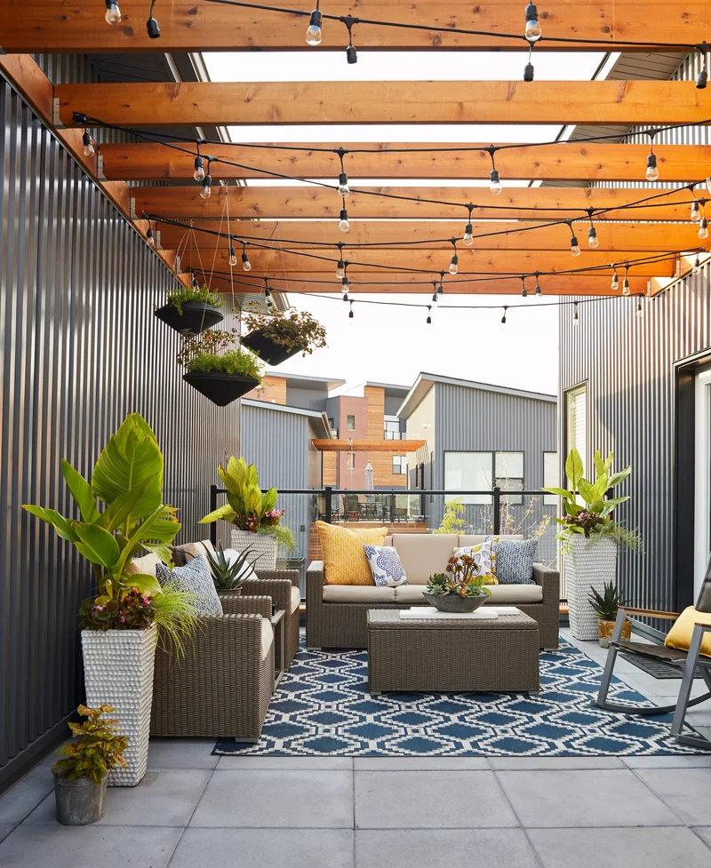 35 Stunning Patio Design Ideas for Your Outdoor Oasis 29 Anchor a Patio with a Rug