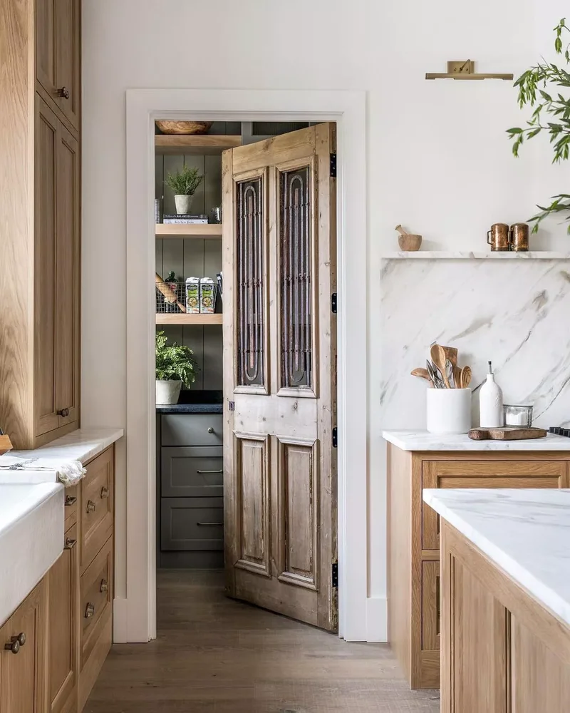 These Smart Pantry Door Designs Could Inspire a Kitchen Makeover 20 Antique Door