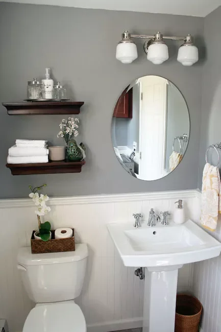 20 Beautiful Beadboard Bathroom Ideas for Every Style 18 Apply It to a Powder Room