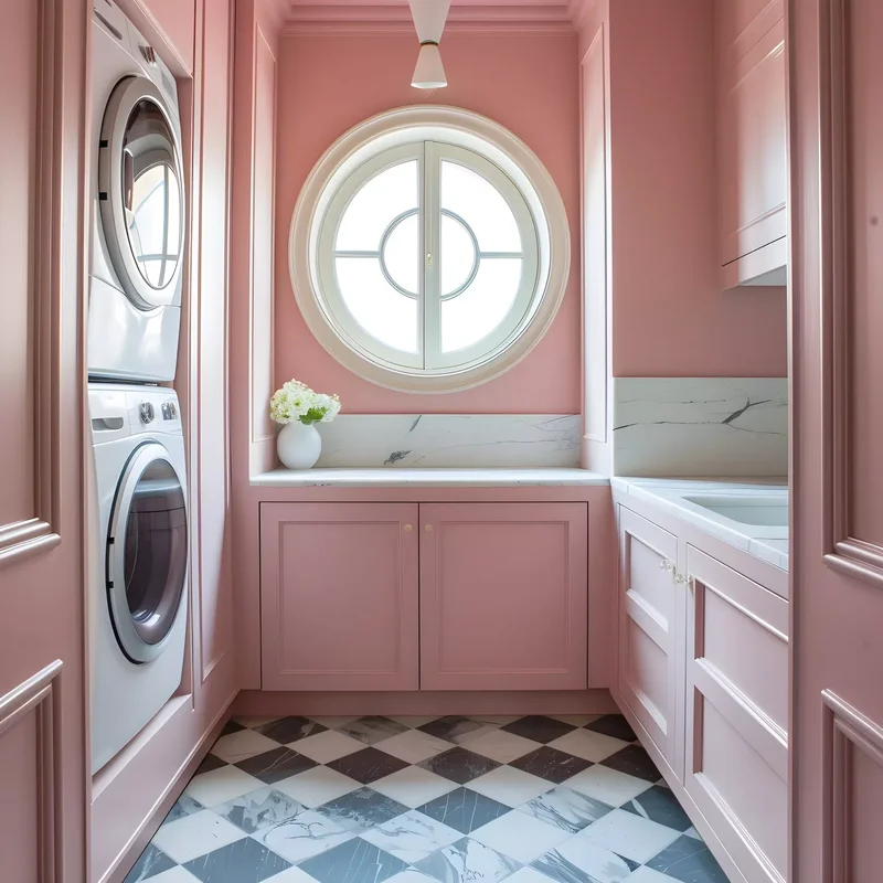 53 Stylish Small Laundry Room Ideas That Work Beautifully 6 Apply Mood-Boosting Wall Paint