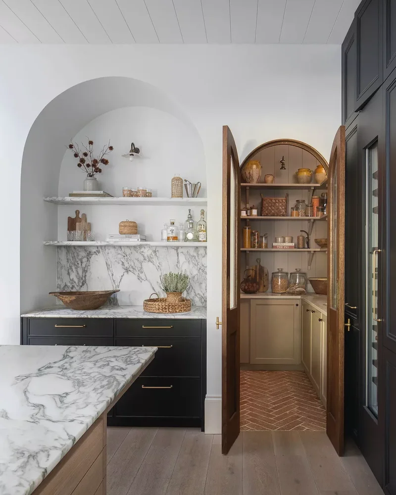 These Smart Pantry Door Designs Could Inspire a Kitchen Makeover 5 Arched Double Doors