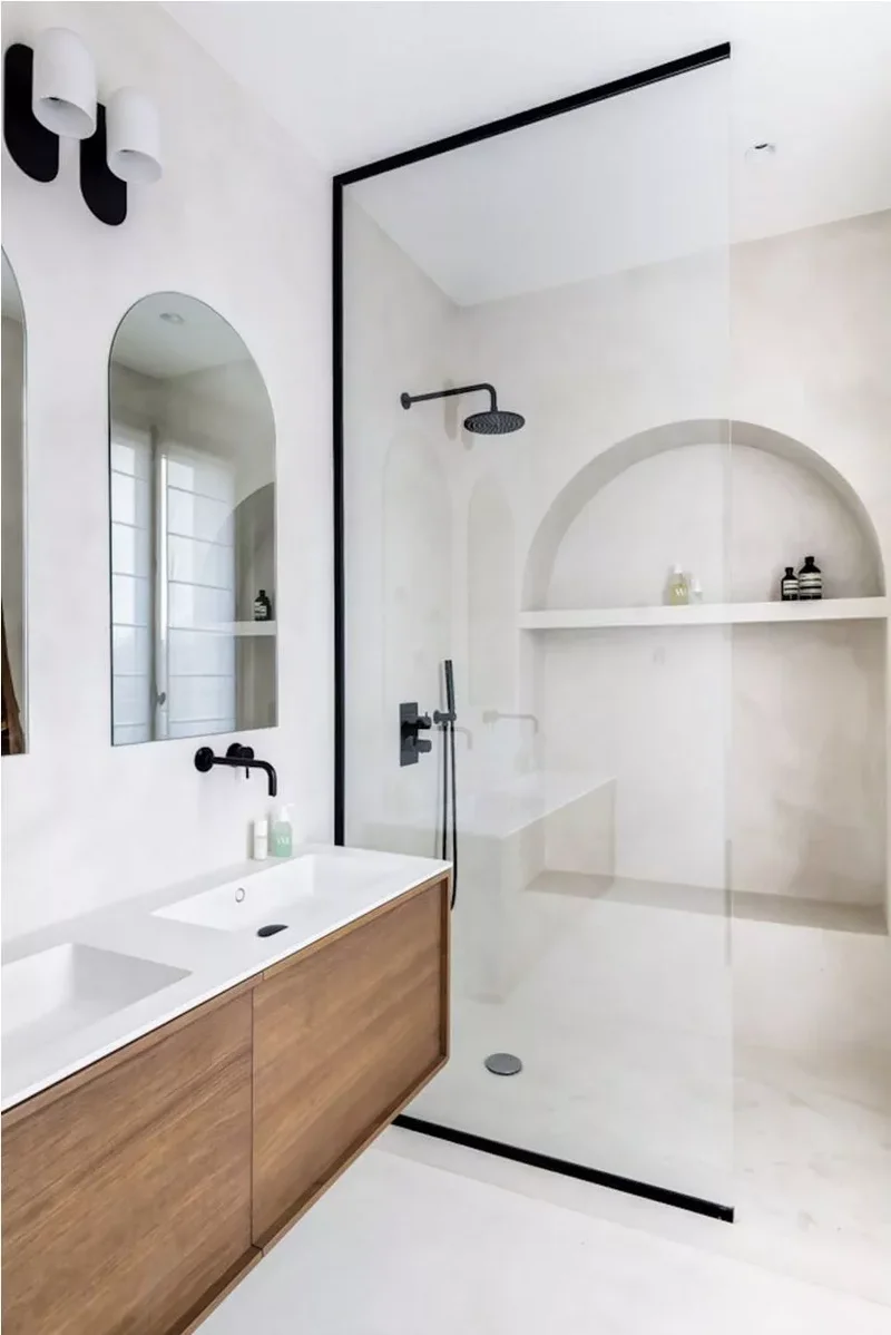 25 Stylish Shower Niche Ideas to Store Essentials Beautifully 25 Arched Shower Niche