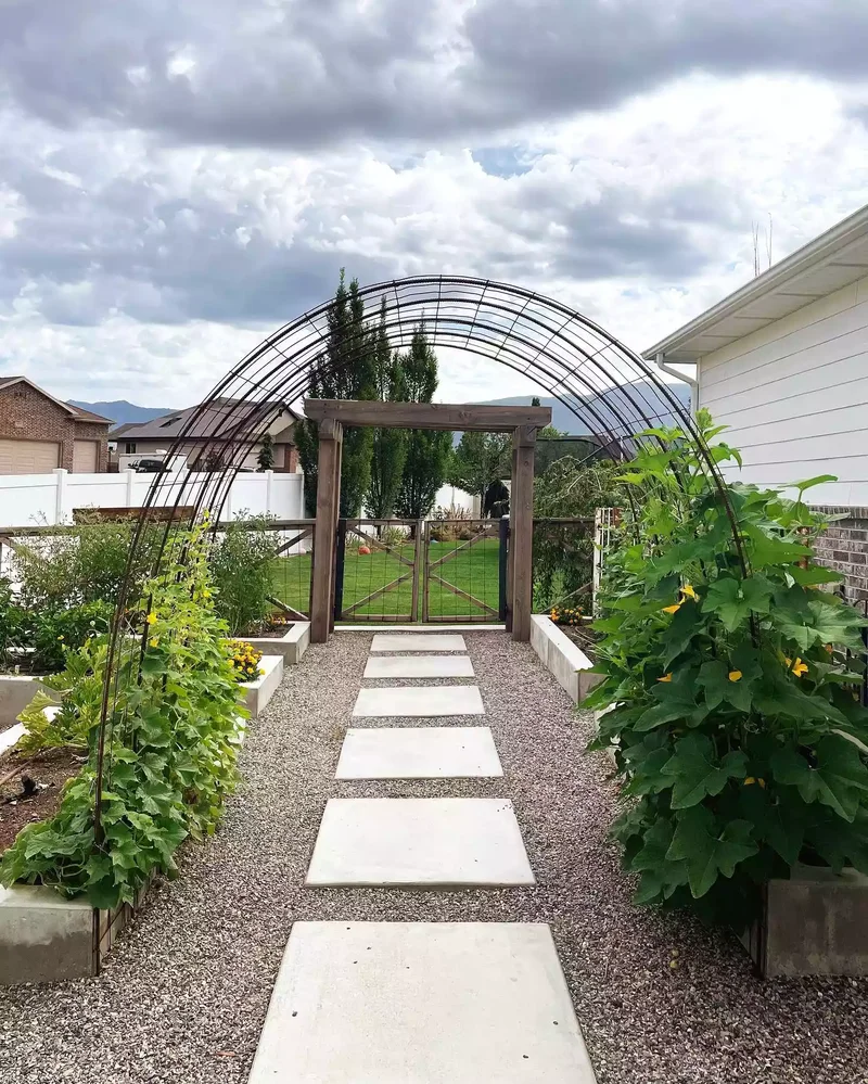 35 Garden Trellis Ideas for Beautiful Supported Plants 6 Arched Trellis