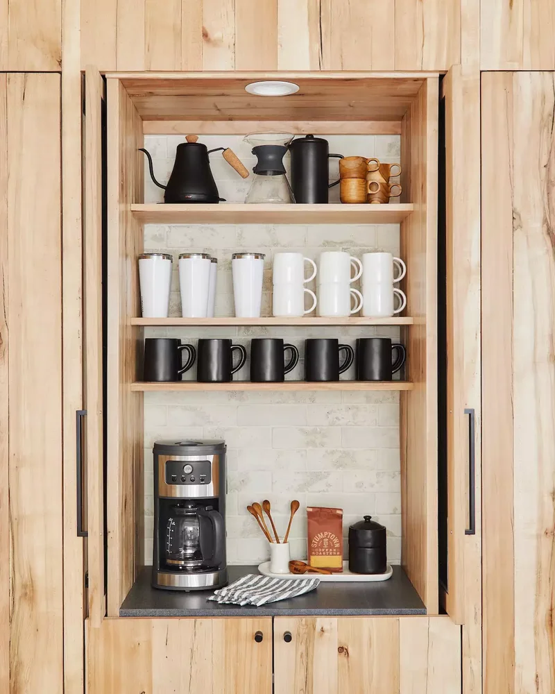 60 Smart Kitchen Cabinet Organization Ideas You'll Love 10 Arrange a Hot Drinks Spot