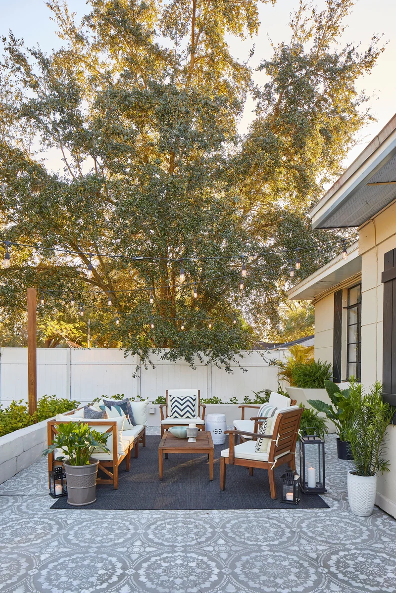 44 Beautiful Patio Ideas for an Outdoor Space You'll Love 24 Arrange a Large Patio