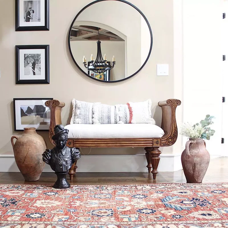 51 Entryway Mirror Ideas That Make Your Space Feel Larger 14 Assemble a Gallery Wall