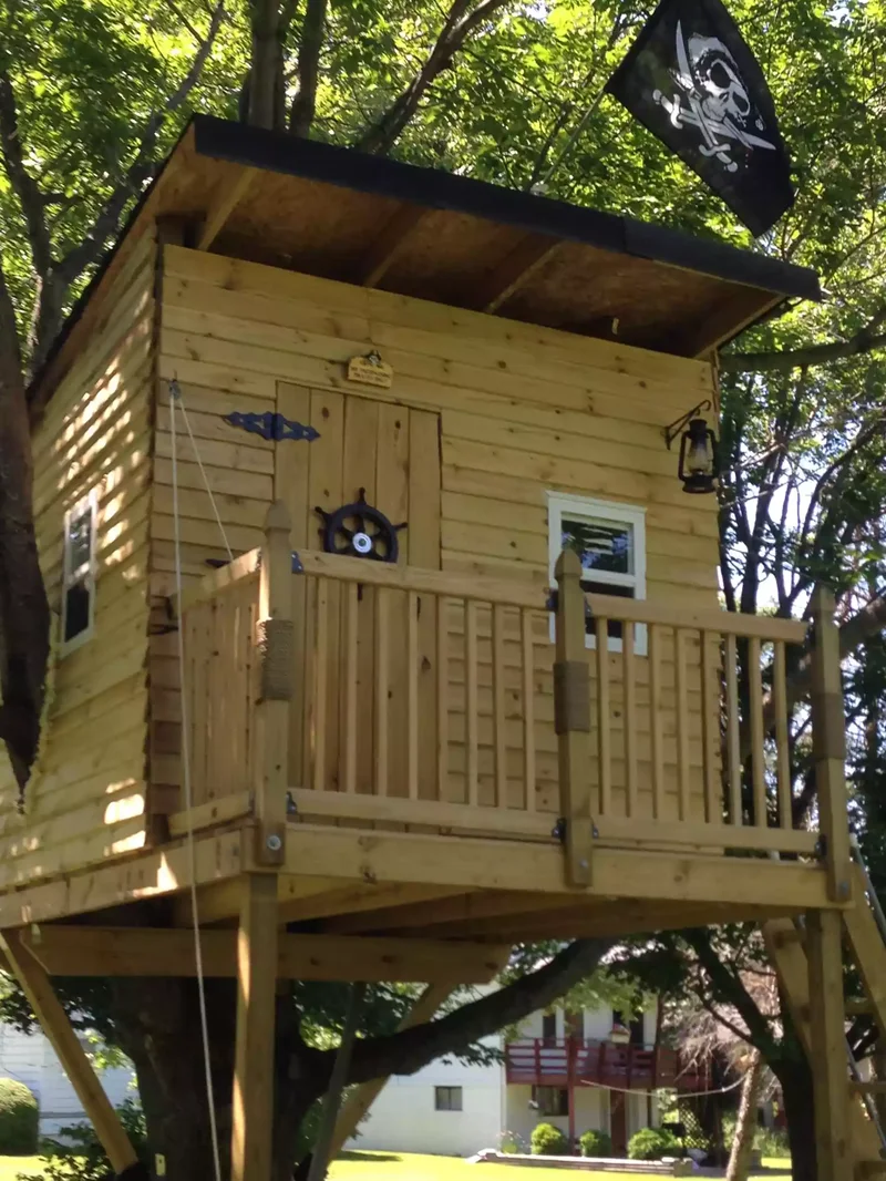 28 Creative Treehouse Ideas Your Kids Will Absolutely Love 7 Assemble a Pirate Hideout