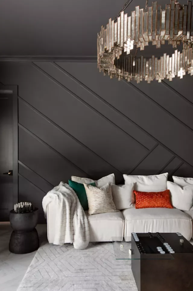 Contemporary Living Room Decorating Ideas That Stand the Test of Time 19 Asymmetrical Wall Trim