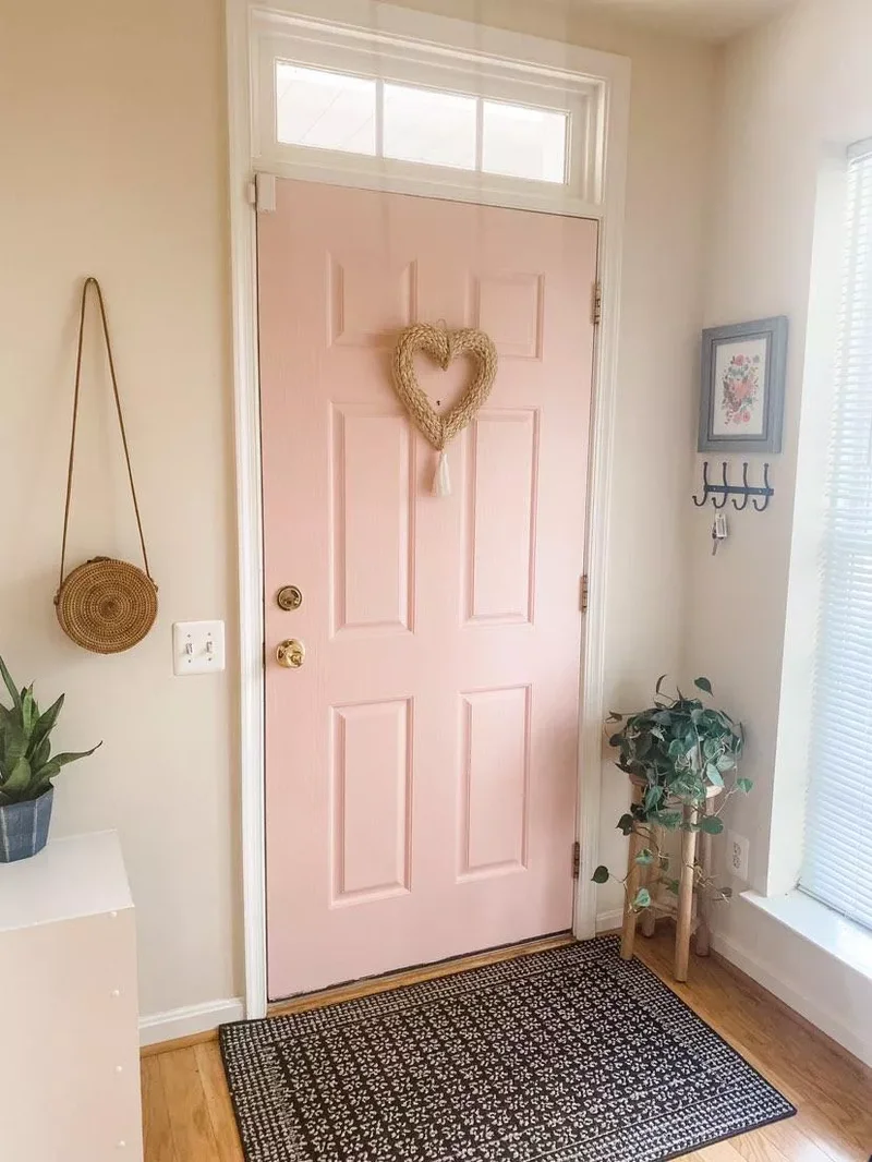 30 Creative Door Painting Ideas for Your Home Interior 17 Baby Pink