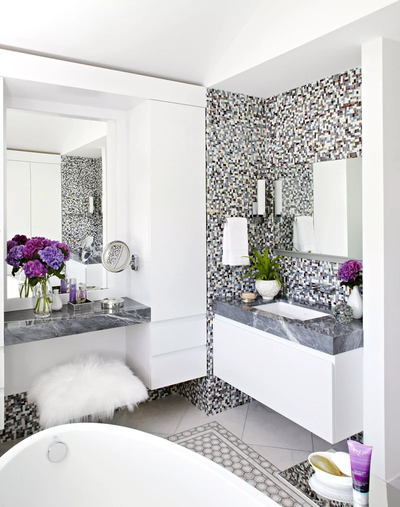 48 Contemporary Bathroom Ideas to Transform Your Space 17 Balance Patterns