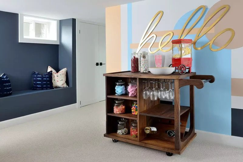 Basement Snack Storage Cart